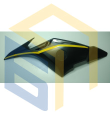 Ліва декоративна кришка бака (жовта) мотоцикла CYCLONE RX3 (152146)