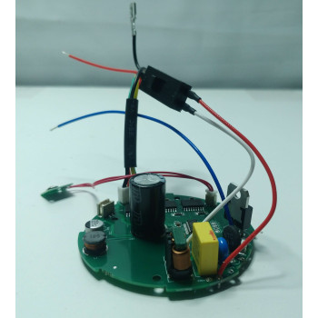 Плата управління в зборі (плата, перемикачі, підсвітка) фена Grunhelm GHD-280 (152843)
