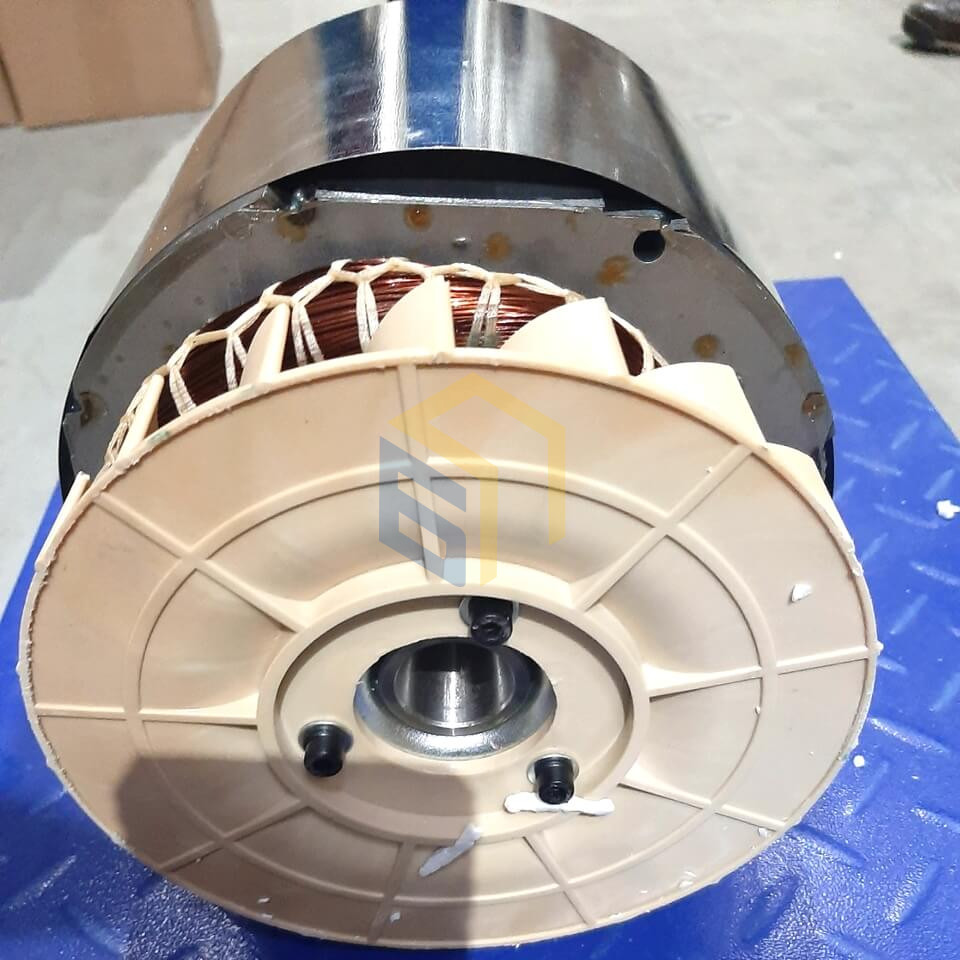 Альтернатор у зборі (якір+статор однофазний) 4,5 кВт генератора дизельного Forte FGD6500E (33313)