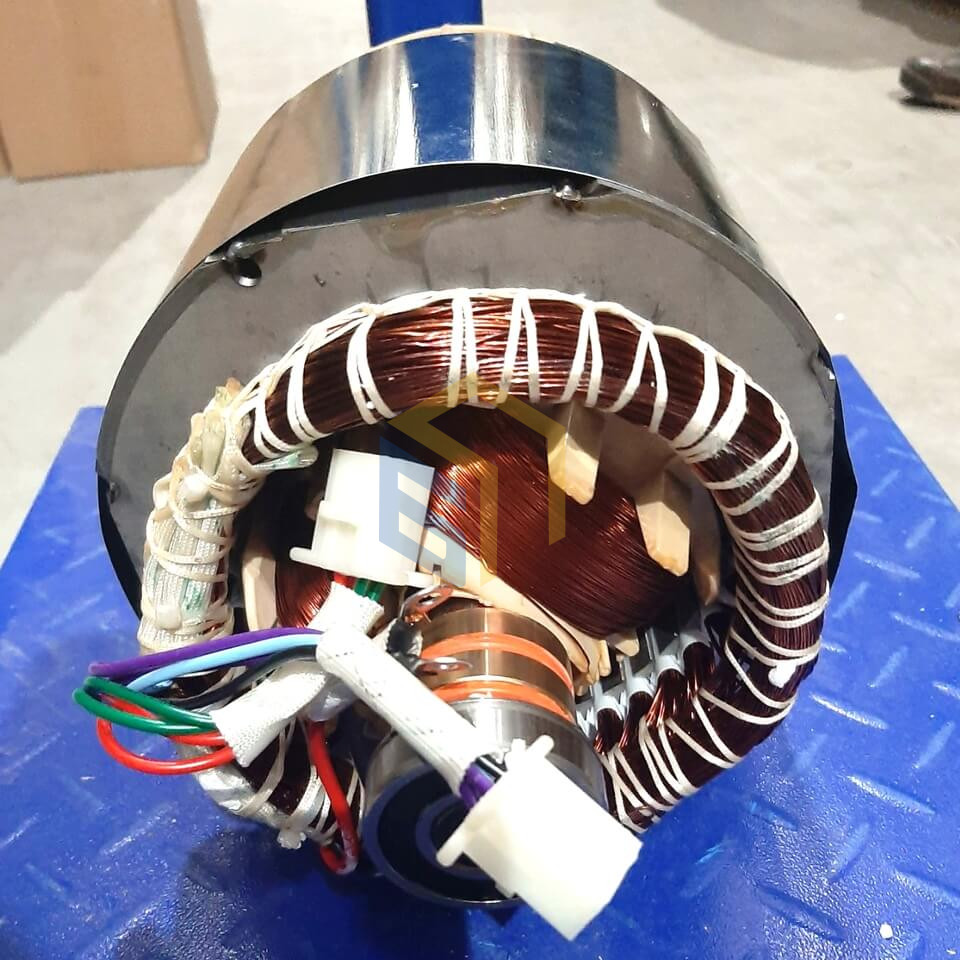 Альтернатор у зборі (якір+статор однофазний) 4,5 кВт генератора дизельного Forte FGD6500E (33313)