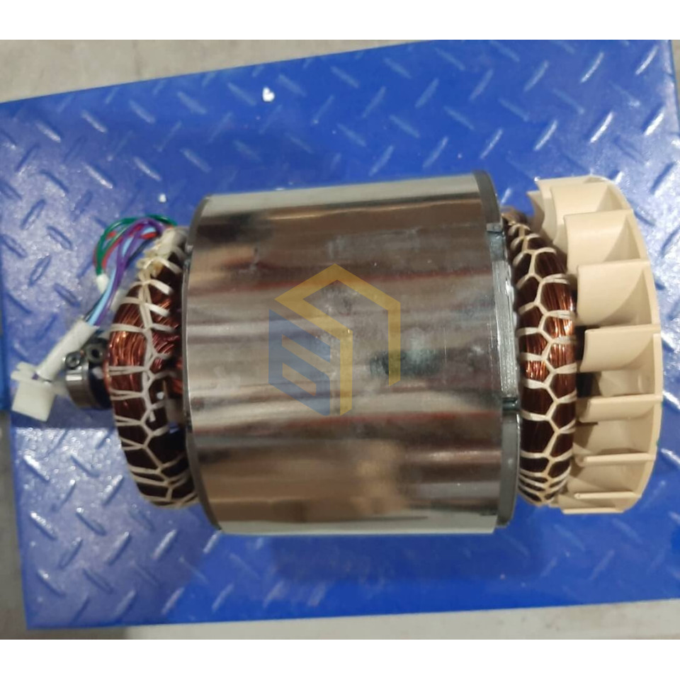 Альтернатор у зборі (якір+статор однофазний) 4,5 кВт генератора дизельного Forte FGD6500E (33313)