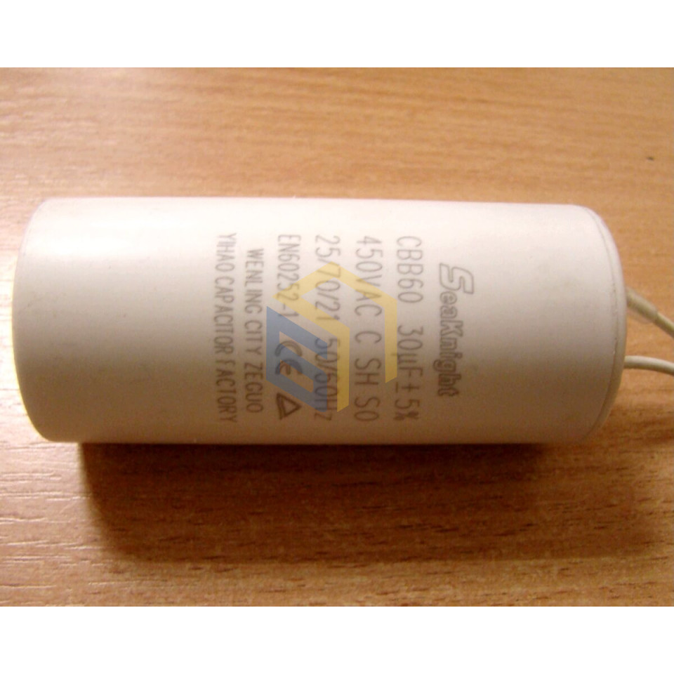 Конденсатор (30 Мкф) компресора повітряного Werk ZBM 60-50, ZBM 60-100 (38740)