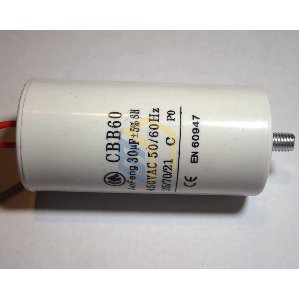 Конденсатор (30 Мкф) компресора повітряного Forte FL-2T24, FL-2T50 (48270)