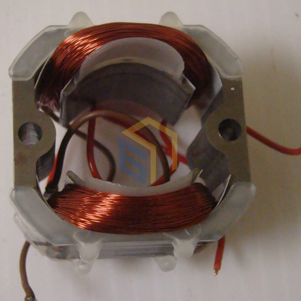 Статор двигателя ПК-65-100 мясорубки Эльво ЭМШ 450-03 (49262b)