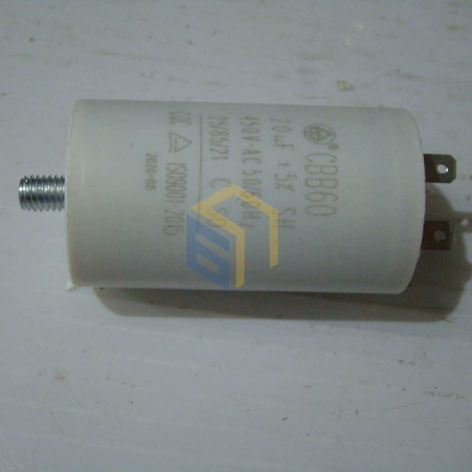 Конденсатор 20uF 450V 50/60HZ газонокосилки электрической Grunhelm EM-6123A (67758)