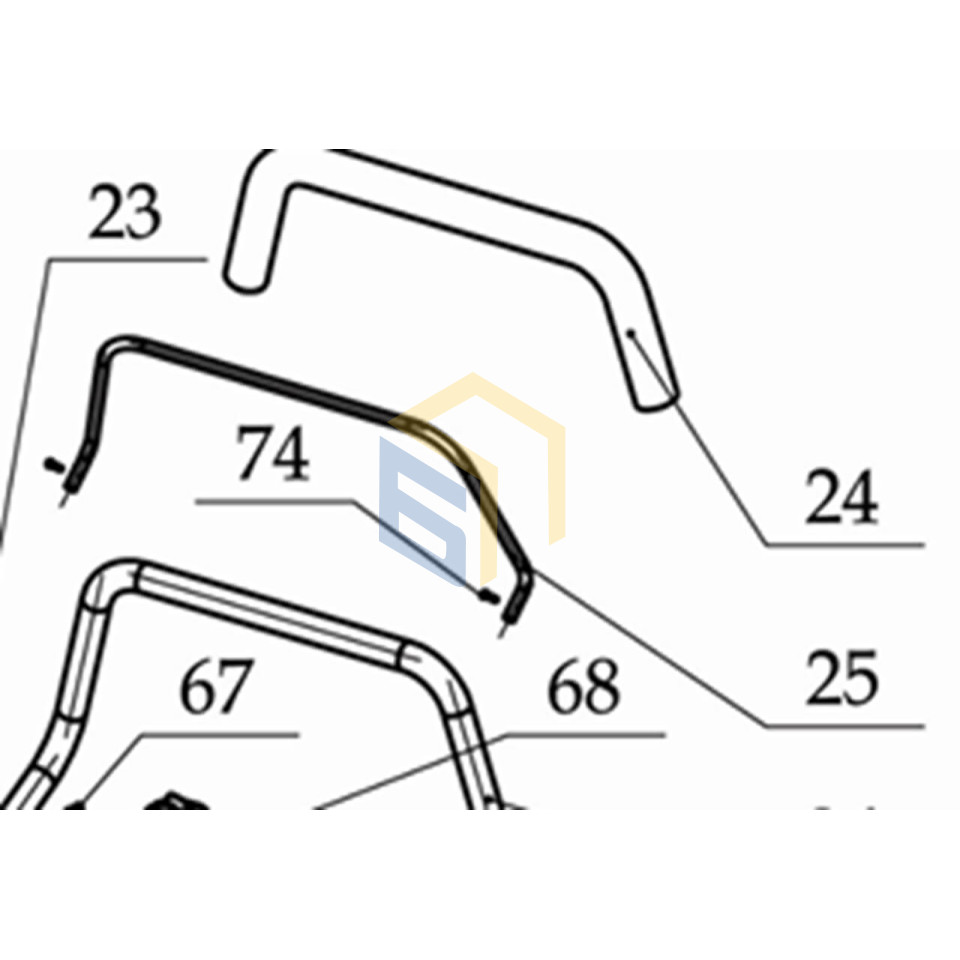 Важіль вимикача газонокосарки електричної Grunhelm EM-6123A (67766)