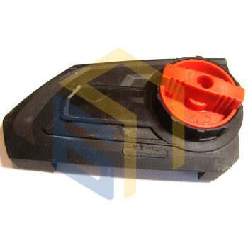 Крышка с ручкой натяжителя цепи электропилы Grunhelm GES 28-45P (70099)