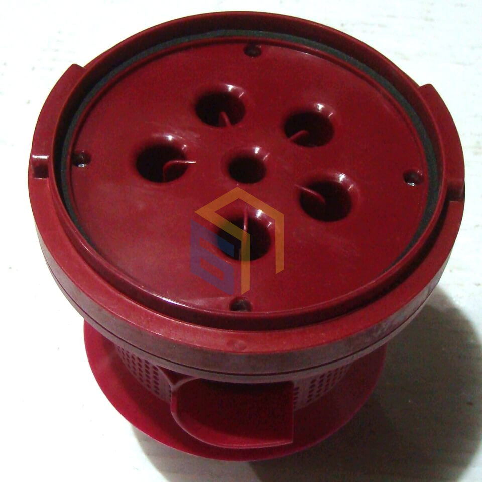 Фильтрующий блок (красный) пылесоса бытового Grunhelm GVC8216 (74846)