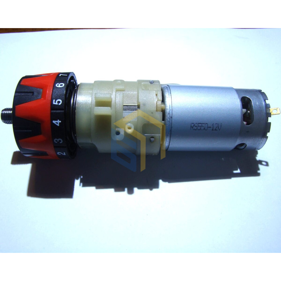 Редуктор з електродвигуном в зборі шурупокрута акумуляторного Сталь ШЛ 1215 БЛ (75850)