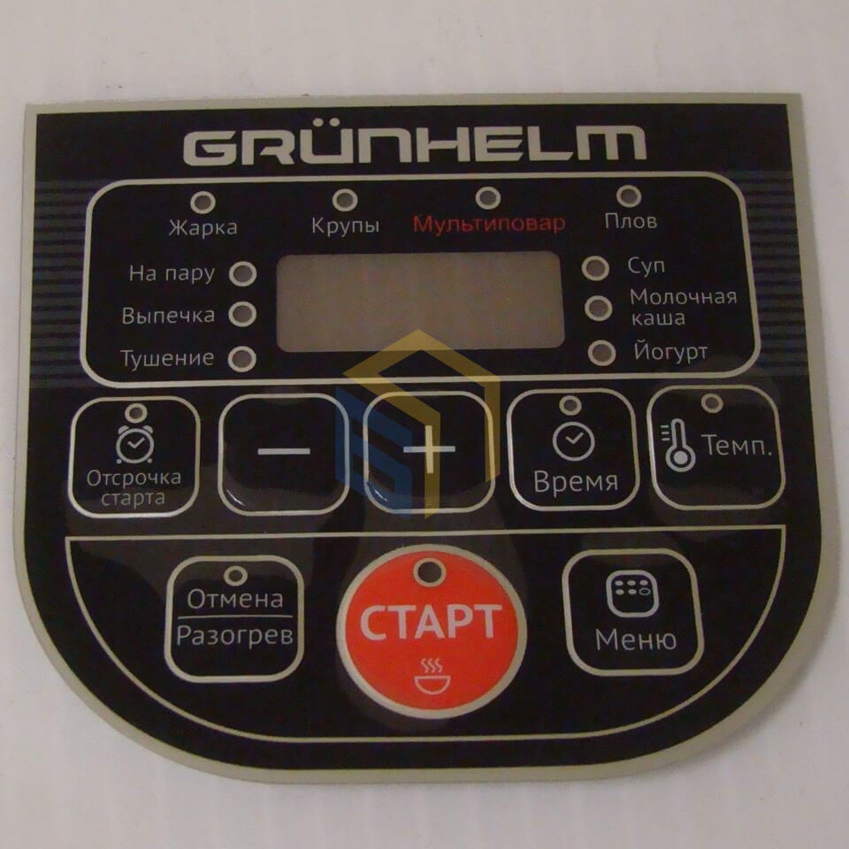 Наклейка панелі мультиварки Grunhelm MC-37 S (85792)