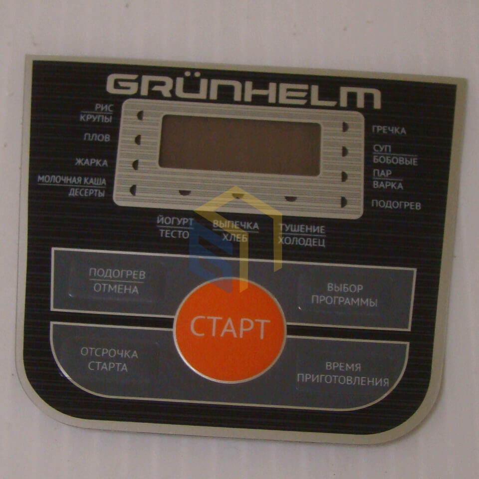 Наклейка панели мультиварки Grunhelm MC-108 (93887)