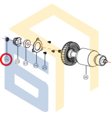 Гайка УШМ болгарки Сталь КШМ 15-181 (95984)